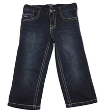 Load image into Gallery viewer, USALL Junior dark denim cropped jeans, adjustable, (38cm inner leg), size 8, Pre-loved