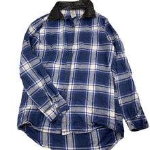 Load image into Gallery viewer, Girls Miss Understood, cotton long sleeve shirt, faux leather collar, FUC, size 12,