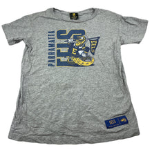 Load image into Gallery viewer, Boys NRL Supporter, Parramatta Eels grey marle t-shirt / top, FUC, size 9-10,