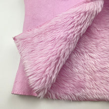 Load image into Gallery viewer, Girls pink, faux fur lined faux suede vest, no labels, armpit to armpit: 33cm, GUC, size 5-6,