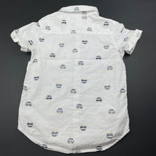 Load image into Gallery viewer, Boys Anko, lightweight cotton short sleeve shirt, marks on front, FUC, size 4,