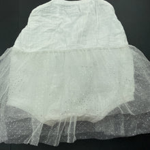 Load image into Gallery viewer, Girls Bonds, crinkle cotton & tulle tutu romper dress, FUC, size 00,