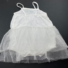 Load image into Gallery viewer, Girls Bonds, crinkle cotton & tulle tutu romper dress, FUC, size 00,