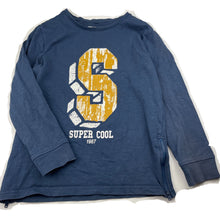 Load image into Gallery viewer, Boys Anko, blue cotton long sleeve top, discolouration left sleeve, FUC, size 10,
