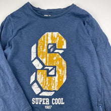 Load image into Gallery viewer, Boys Anko, blue cotton long sleeve top, discolouration left sleeve, FUC, size 10,