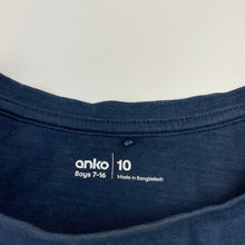Load image into Gallery viewer, Boys Anko, blue cotton long sleeve top, discolouration left sleeve, FUC, size 10,