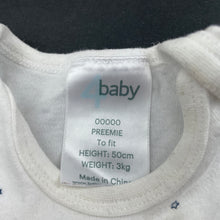 Load image into Gallery viewer, unisex 4 Baby, cotton bodysuit / romper, FUC, size 00000,