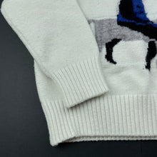 Load image into Gallery viewer, Boys JMBEAR, soft feel knitted sweater / jumper, no size, armpit to armpit: 30cm, shoulder to cuff: 32cm, GUC, size 3-4,
