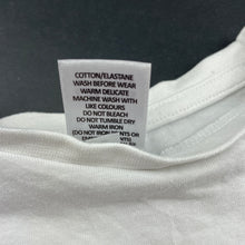 Load image into Gallery viewer, unisex Target, white stretchy long sleeve top, FUC, size 0,