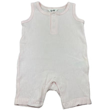 Load image into Gallery viewer, Girls Cotton On, pink ribbed cotton romper, FUC, size 00,