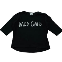 Load image into Gallery viewer, Girls Baby Berry, black cotton long sleeve top, FUC, size 0,
