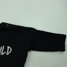 Load image into Gallery viewer, Girls Baby Berry, black cotton long sleeve top, FUC, size 0,