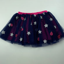 Load image into Gallery viewer, Girls Pumpkin Patch, lined navy tulle skirt, built-in shorts, EUC, size 00,