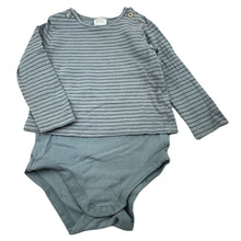 Load image into Gallery viewer, Boys Anko, grey stretchy romper, FUC, size 0,