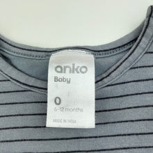 Load image into Gallery viewer, Boys Anko, grey stretchy romper, FUC, size 0,