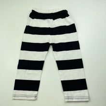 Load image into Gallery viewer, unisex white & black, leggings / bottoms, elasticated, Inside leg: 25cm, FUC, size 0-1,