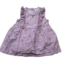 Load image into Gallery viewer, Girls Anko, embroidered cotton summer dress, middle button missing, FUC, size 00, L: 35cm