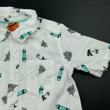 Load image into Gallery viewer, Boys Tilt, lightweight cotton short sleeve shirt, skateboards, EUC, size 4,