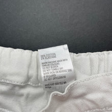 Load image into Gallery viewer, Girls Anko, white stretch cotton shorts, adjustable, FUC, size 6,