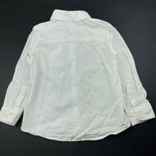 Load image into Gallery viewer, Boys Anko, linen / cotton short sleeve shirt, small mark shoulder, FUC, size 4,