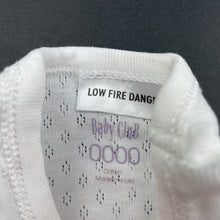 Load image into Gallery viewer, unisex Baby Club, pointelle cotton singletsuit / romper, GUC, size 0000,