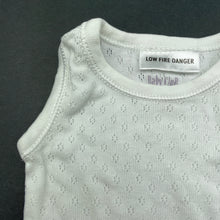 Load image into Gallery viewer, unisex Baby Club, pointelle cotton singletsuit / romper, GUC, size 0000,