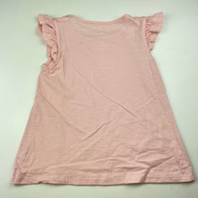 Load image into Gallery viewer, Girls Target, pink organic cotton t-shirt / top, light mark on back, FUC, size 6,