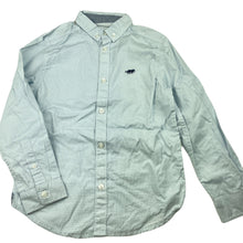 Load image into Gallery viewer, Boys Target, blue cotton long sleeve shirt, marks right sleeve, FUC, size 7,