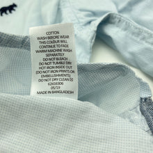 Load image into Gallery viewer, Boys Target, blue cotton long sleeve shirt, marks right sleeve, FUC, size 7,