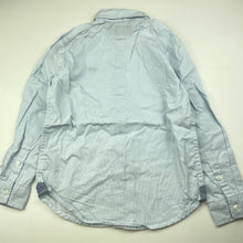 Load image into Gallery viewer, Boys Target, blue cotton long sleeve shirt, marks right sleeve, FUC, size 7,