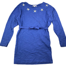 Load image into Gallery viewer, Girls Witchery, blue cotton casual long sleeve dress, FUC, size 7, L: 56cm