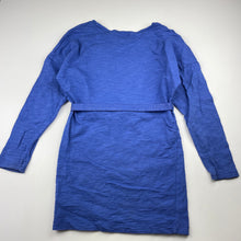Load image into Gallery viewer, Girls Witchery, blue cotton casual long sleeve dress, FUC, size 7, L: 56cm