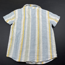 Load image into Gallery viewer, Boys striped, lightweight short sleeve shirt, no size, armpit to armpit: 32cm, GUC, size 4-5,