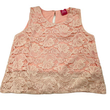 Load image into Gallery viewer, Girls Pop Up, lined floral lace top, no size, L: 36cm, armpit to armpit: 34cm, GUC, size 7-8,