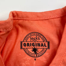 Load image into Gallery viewer, Girls Jack's, orange singlet top, FUC, size 6,