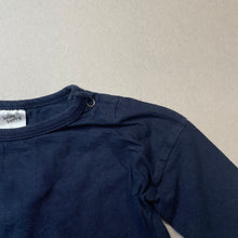 Load image into Gallery viewer, Boys Baby Berry, navy cotton long sleeve top, wash fade, FUC, size 0,
