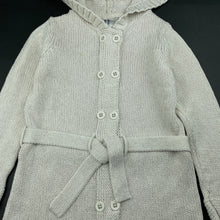 Load image into Gallery viewer, Girls Target, knitted cotton / metallic long cardigan, L: 49cm, FUC, size 7,