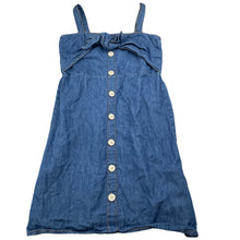 Load image into Gallery viewer, Girls Cotton On, blue chambray cotton casual dress, GUC, size 8, L: 64cm