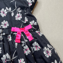Load image into Gallery viewer, Girls Osh Kosh, lined floral cotton dress + bloomers, EUC, size 00, L: 35cm