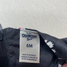 Load image into Gallery viewer, Girls Osh Kosh, lined floral cotton dress + bloomers, EUC, size 00, L: 35cm