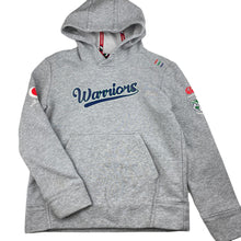 Load image into Gallery viewer, unisex NRL Authentics, NZ Warriors Canterbury fleece lined hoodie sweater, marks, pilling, FUC, size 8,