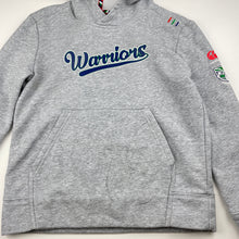 Load image into Gallery viewer, unisex NRL Authentics, NZ Warriors Canterbury fleece lined hoodie sweater, marks, pilling, FUC, size 8,