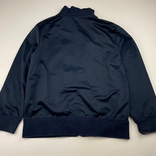 Load image into Gallery viewer, Boys navy, zip up track top, no size, L: 47cm, armpit to armpit: 39cm, shoulder to cuff: 44cm, FUC, size 7-8,