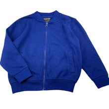 Load image into Gallery viewer, unisex School Zone, royal blue fleece lined zip up sweater, GUC, size 4,