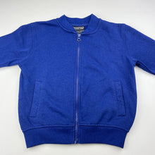 Load image into Gallery viewer, unisex School Zone, royal blue fleece lined zip up sweater, GUC, size 4,