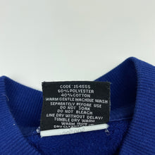 Load image into Gallery viewer, unisex School Zone, royal blue fleece lined zip up sweater, GUC, size 4,