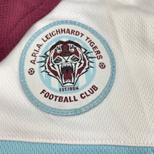 Load image into Gallery viewer, Boys FOURTEEN, Leichhardt Tigers sports / activewear polo top, armpit to armpit: 40cm, EUC, size 10-12,