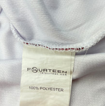 Load image into Gallery viewer, Boys FOURTEEN, Leichhardt Tigers sports / activewear polo top, armpit to armpit: 40cm, EUC, size 10-12,