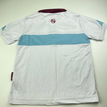 Load image into Gallery viewer, Boys FOURTEEN, Leichhardt Tigers sports / activewear polo top, armpit to armpit: 40cm, EUC, size 10-12,