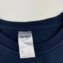 Load image into Gallery viewer, Girls Anko, embroidered fleece lined sweater / jumper, unicorn, GUC, size 7,